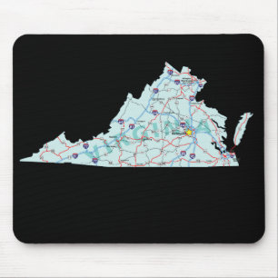 Virginia Karta Mousepad Musmatta