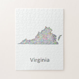 Virginia karta pussel