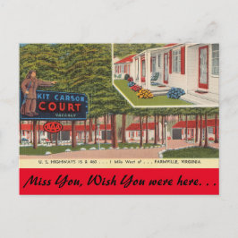 Virginia, Kit Carson Court, Farmville Vykort