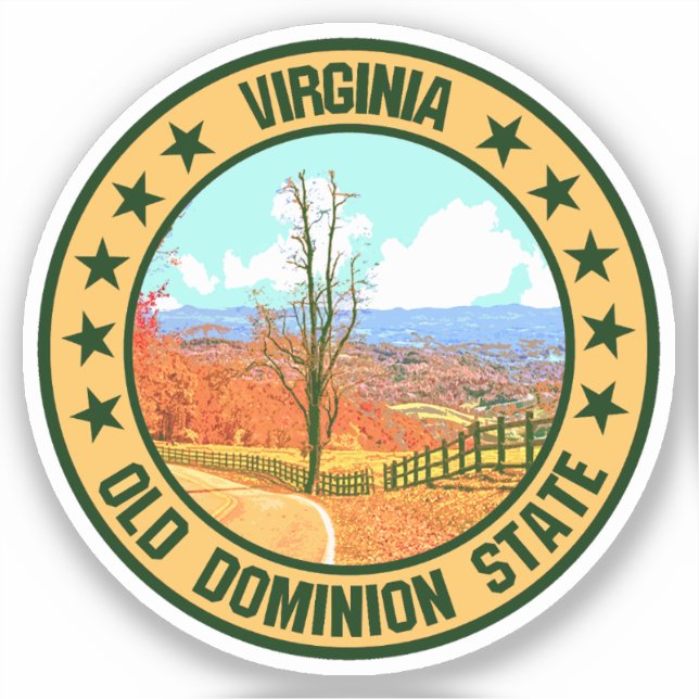 Virginia Klistermärken (Framsida)