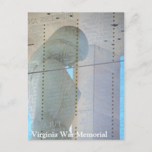 Virginia Krig Memorial Postcard - Richmond, Virgin Vykort