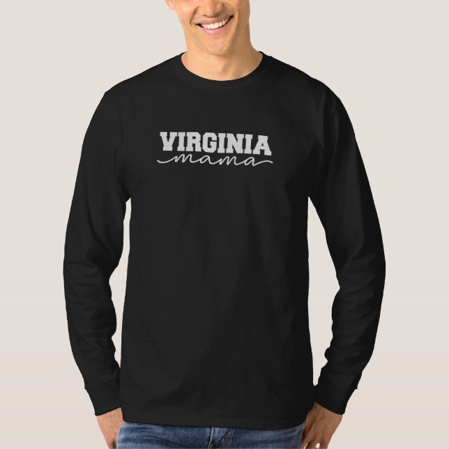 Virginia Mama USA State Mother T Shirt (Framsida)