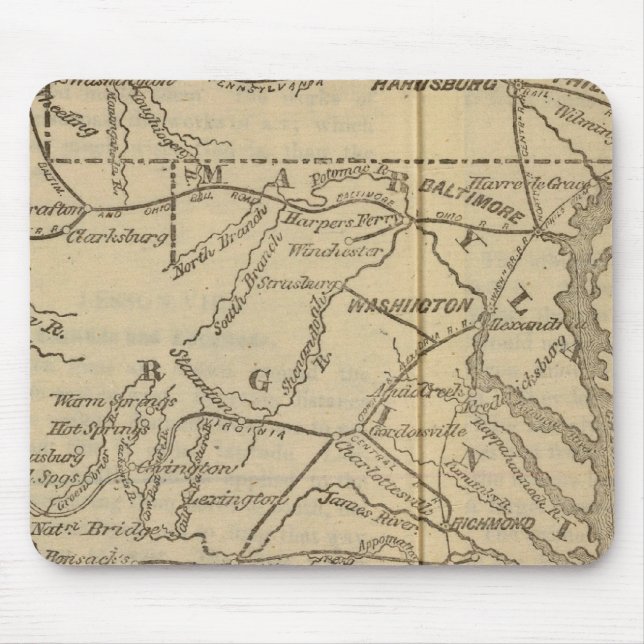 Virginia, Maryland, Delaware Musmatta (Framsidan)