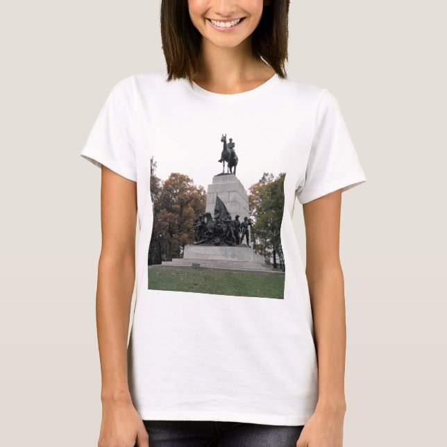 Virginia minnesmärke på Gettysburg NMP Tee (Framsida)
