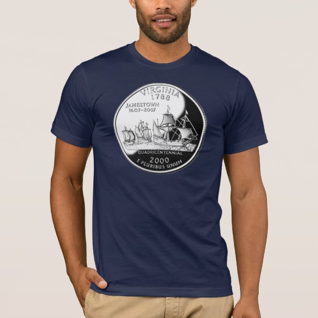 Virginia - mörk t-shirt (Framsida)