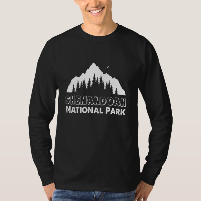 Virginia National Park Shenandoah Souvenir Mountai T Shirt (Framsida)