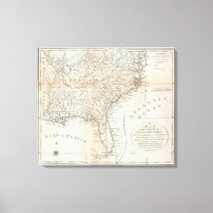 Virginia North Carolina, South Carolina Canvastryck