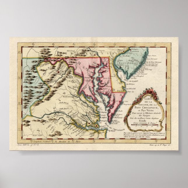 Virginia och Chesapeake Bay Poster (Framsidan)