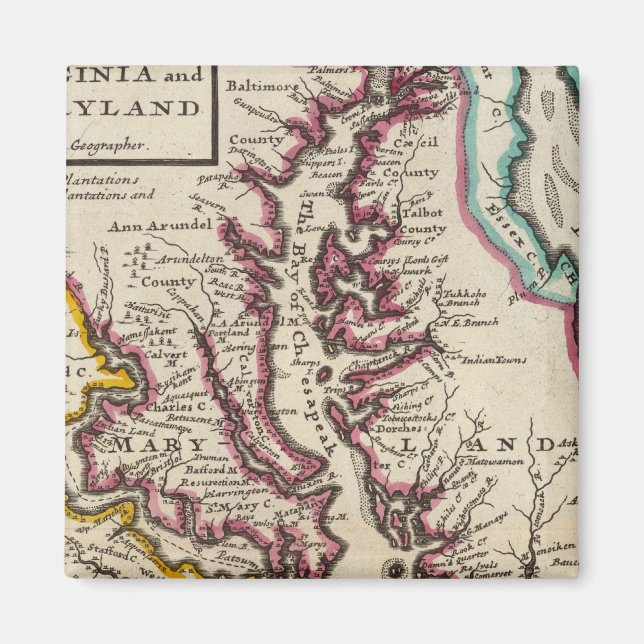 Virginia och Maryland Magnet (Framsidan)