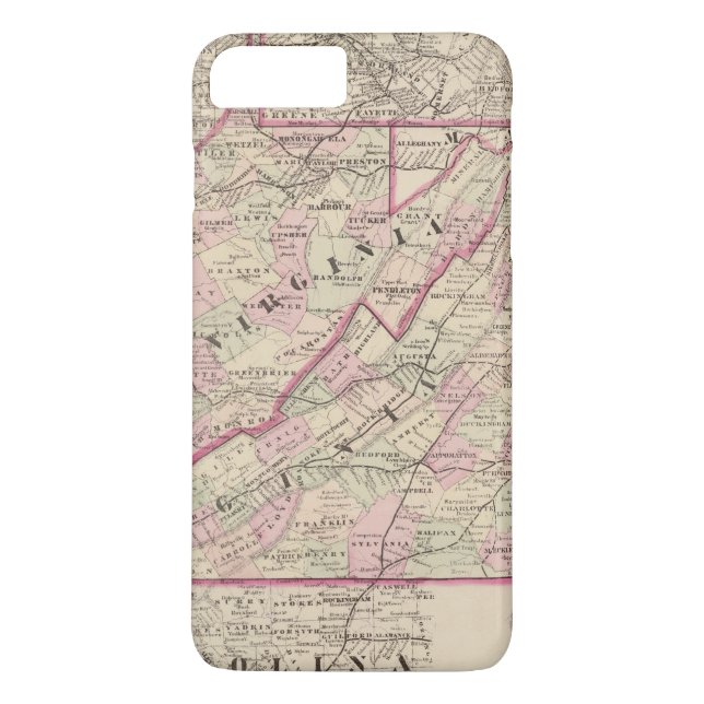Virginia och West Virginia Case-Mate iPhone Skal (Baksida)