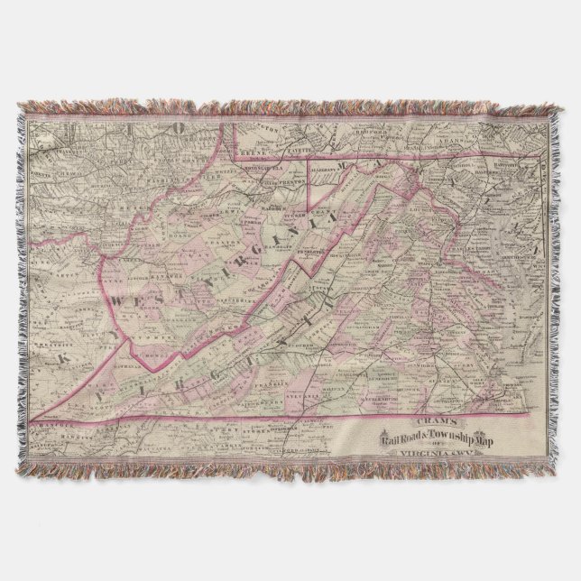 Virginia och West Virginia Mysfilt (Framsidan)