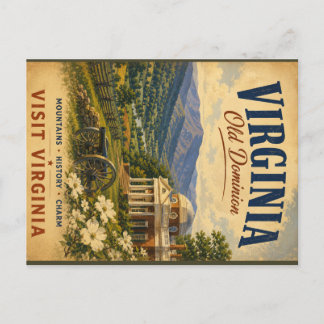 Virginia: Old Dominion-resemalj Helg Vykort