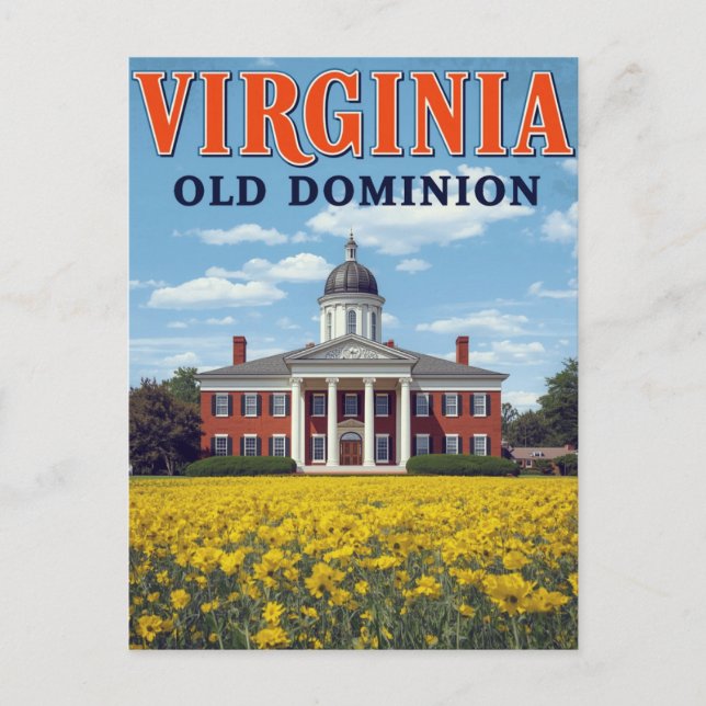Virginia Old Dominion Vykort (Framsida)