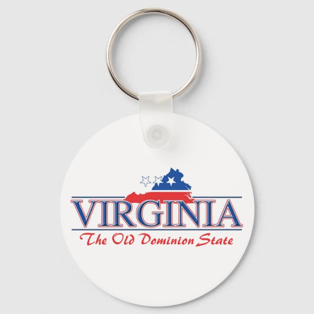 Virginia Patriotic Keychain Nyckelring (Framsida)