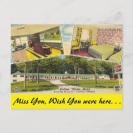 Virginia, Patton Motor Hotel, Fairfax Vykort