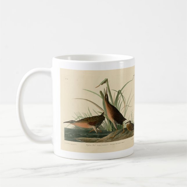 Virginia Rail från Audubon's Birds of America Kaffemugg (Vänster)