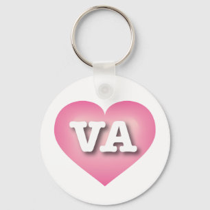 Virginia Rosa Fade Heart - I kärlek VA Nyckelring