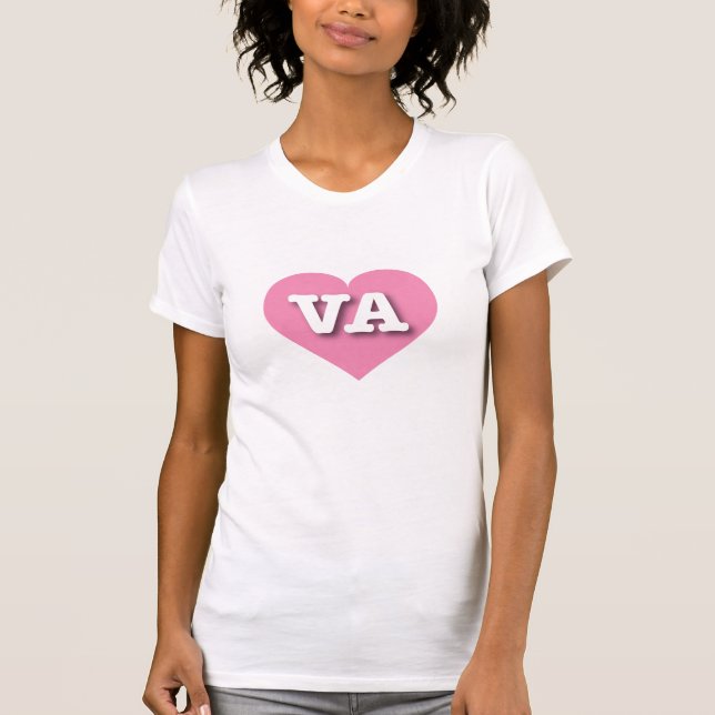 Virginia Rosa Heart - I kärlek VA T Shirt (Framsida)