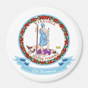 Virginia Seal Magnet