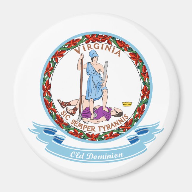 Virginia Seal Magnet (Framsidan)