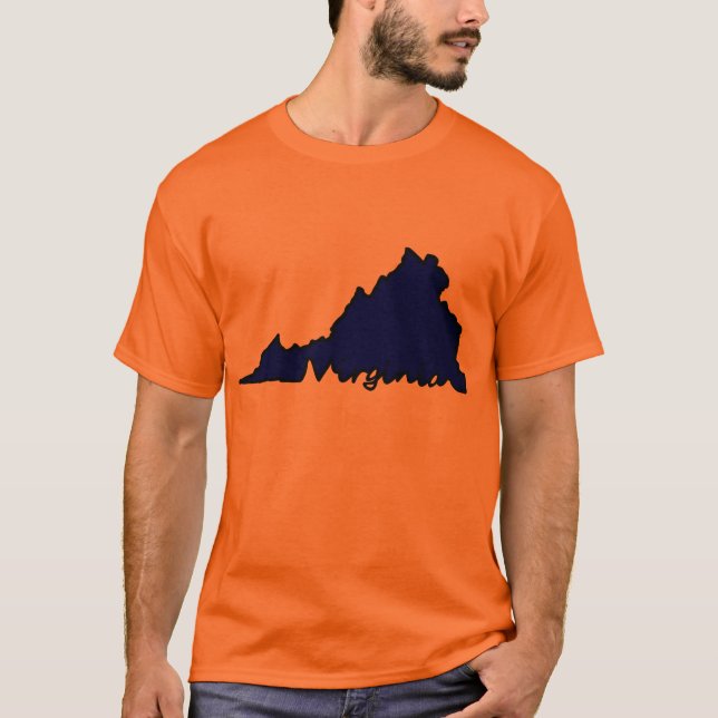 Virginia skrivar utslagsplatsen - orange tee (Framsida)
