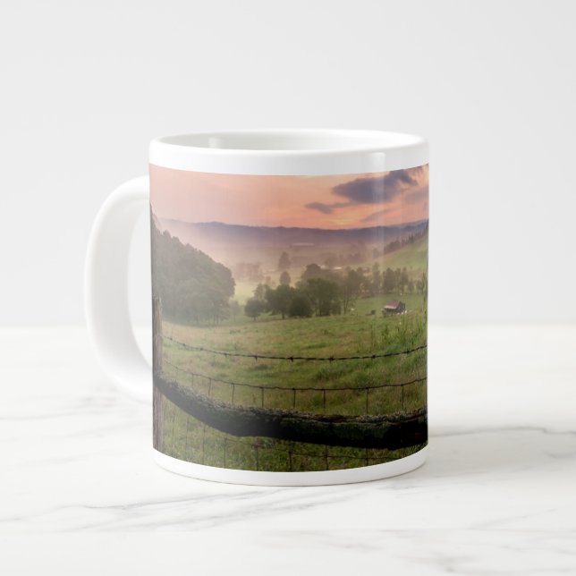 Virginia solnedgång jumbo mugg (Framsida vänster)