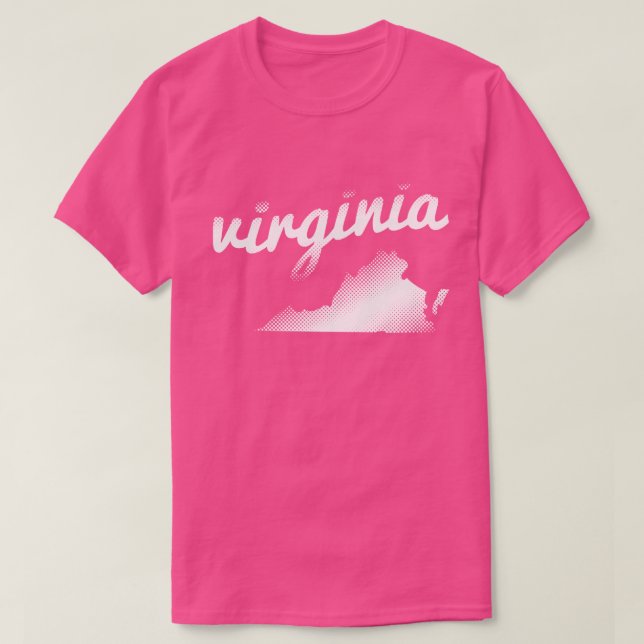 Virginia som är statlig i vit t-shirt (Design framsida)