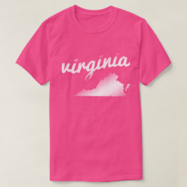 Virginia som är statlig i vit tröja