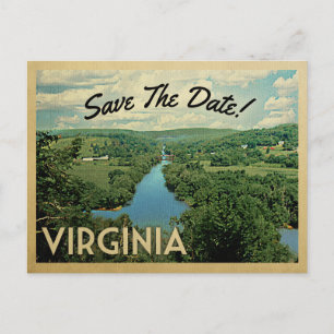 Virginia Spara Vintagen Postcard Meddelande Vykort