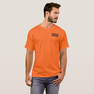 Virginia Squash orange Tee med liten front logotyp