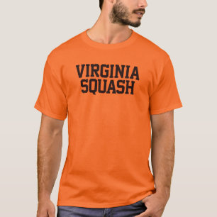 Virginia Squash orange Tee with logotyp front & ba
