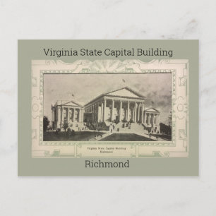 Virginia State Capital Byggnad Postcard (1908) Vykort