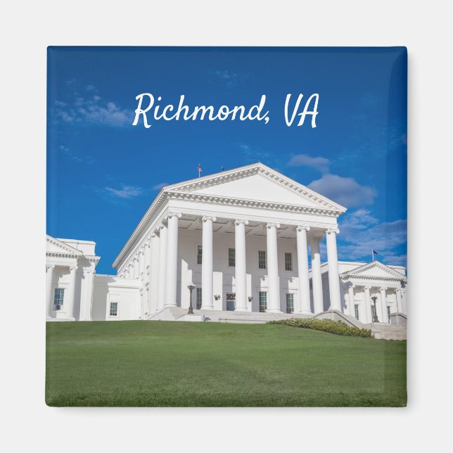Virginia State Huvudstad Byggnads Magnet (Framsidan)