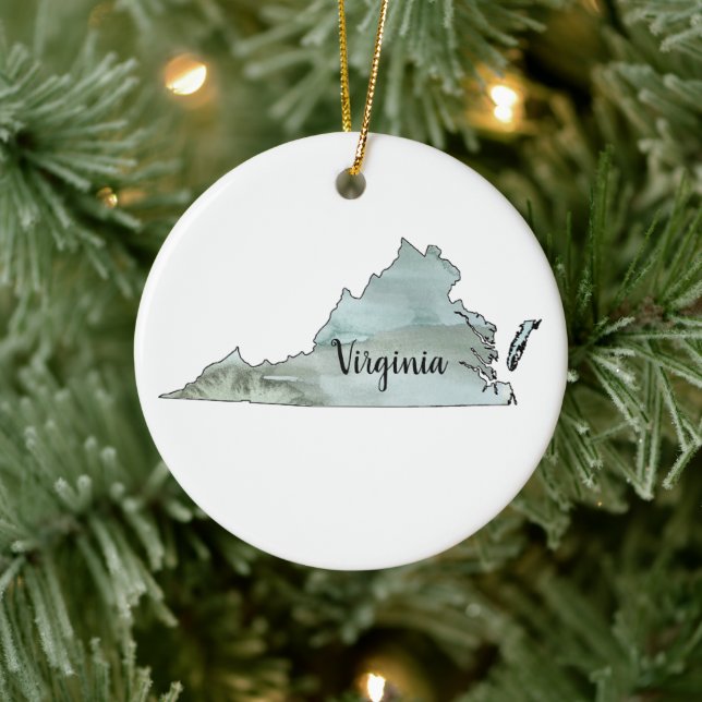 Virginia State Illustration Ornament (Träd)