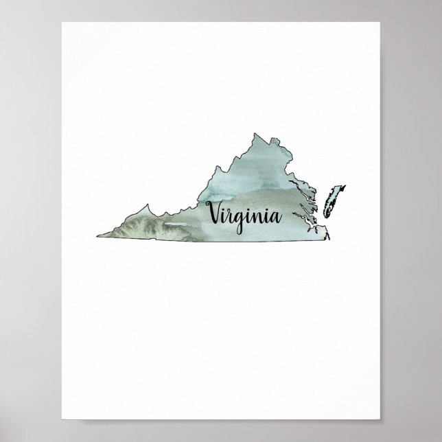 Virginia State Illustration Poster (Framsidan)
