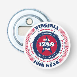 Virginia State Information Circle Flasköppnare