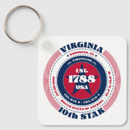 Virginia State Keychain Nyckelring