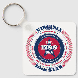 Virginia State Keychain Nyckelring