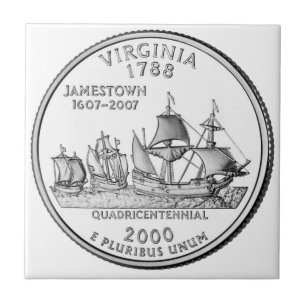 Virginia State Quarter Kakelplatta
