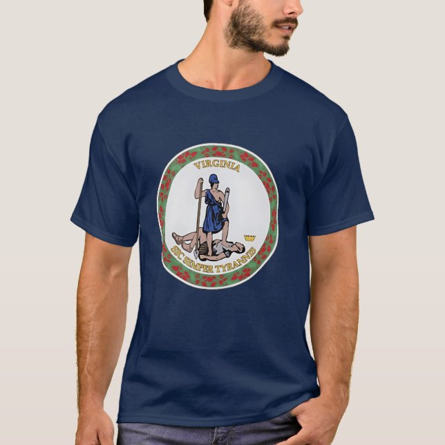 Virginia State Seal T Shirt (Framsida)