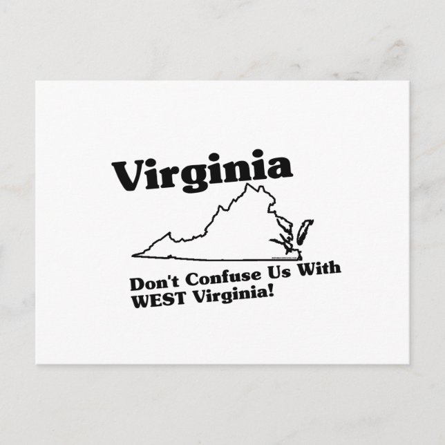 Virginia State Slogan Vykort (Framsida)