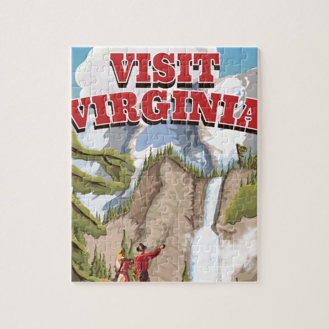 Virginia State vintage resor poster Pussel (Vertikal)