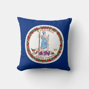 Virginia Statlig flagga American MoJo Pillow Kudde