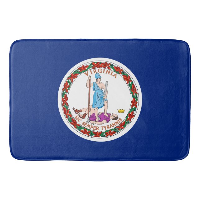 Virginia Statlig flagga Design Badrumsmatta (Framsidan)