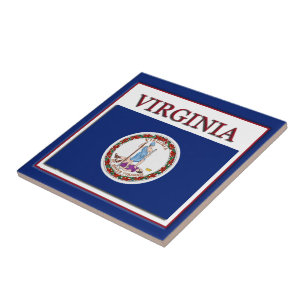 Virginia Statlig flagga Design Tile Kakelplatta