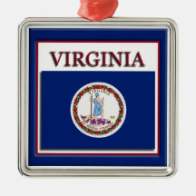 Virginia Statlig flagga jul Ornament