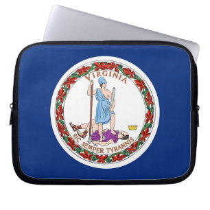 Virginia Statlig flagga Laptop sleeve