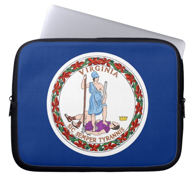 Virginia Statlig flagga Laptop sleeve (Framsidan)