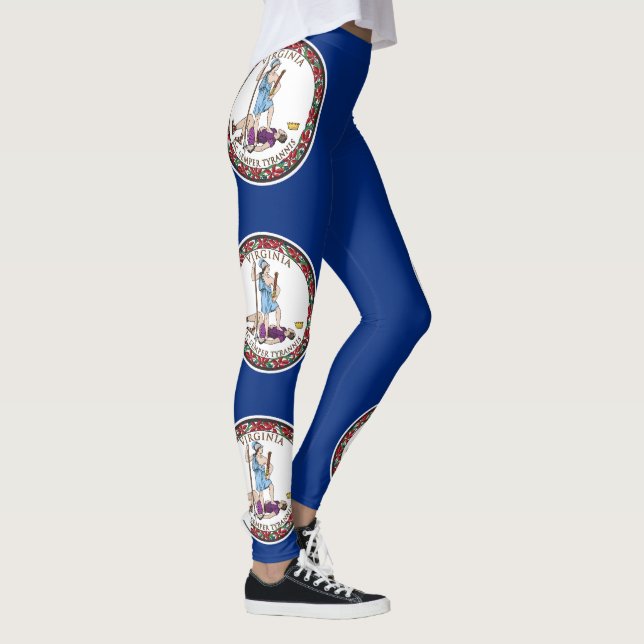 Virginia Statlig flagga Leggings (Höger)