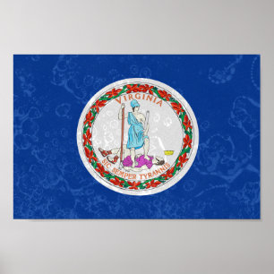 Virginia Statlig flagga Poster
